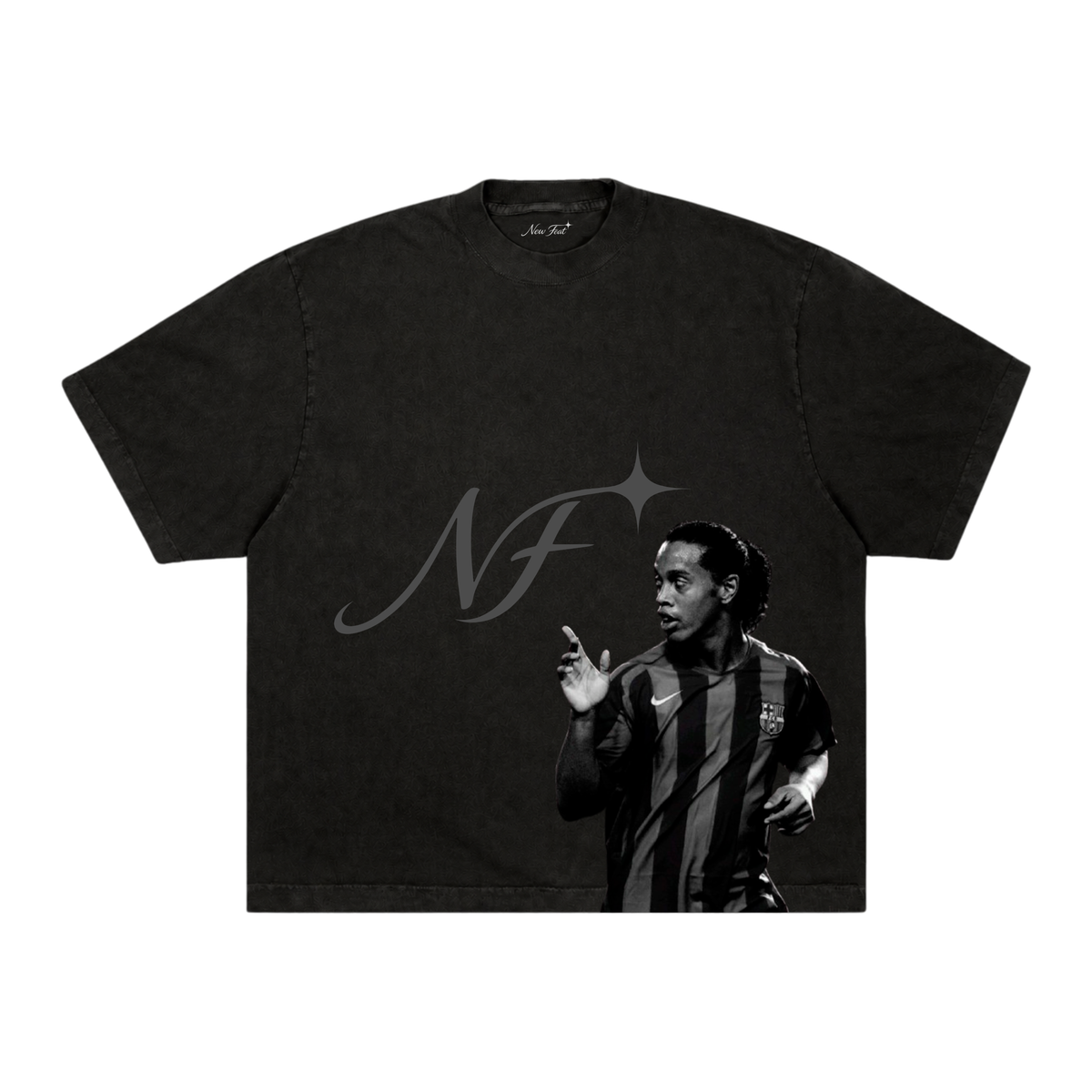 Camiseta Ronaldinho NF - Boxy Preta