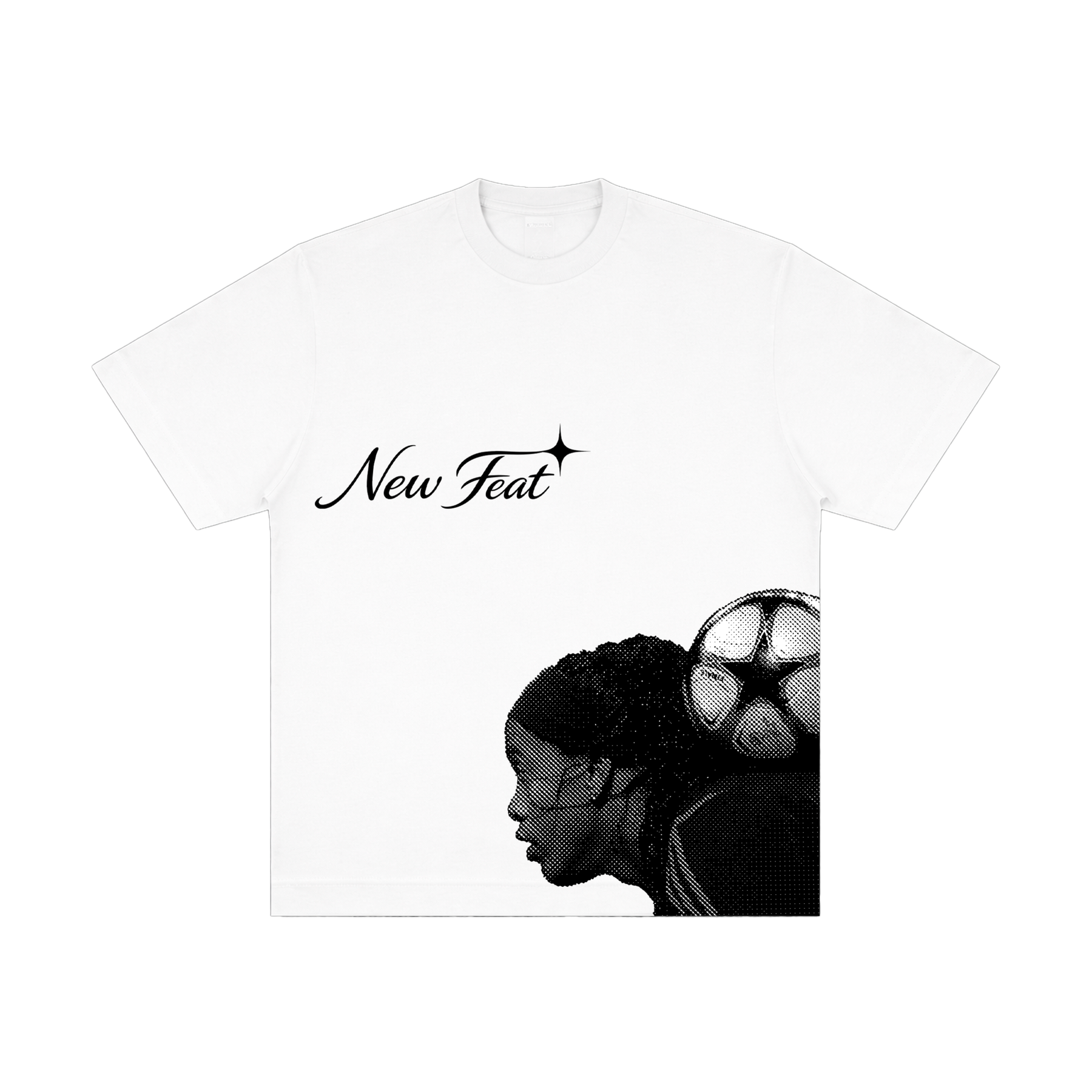 Camiseta "Freestyle " - Oversized Branca