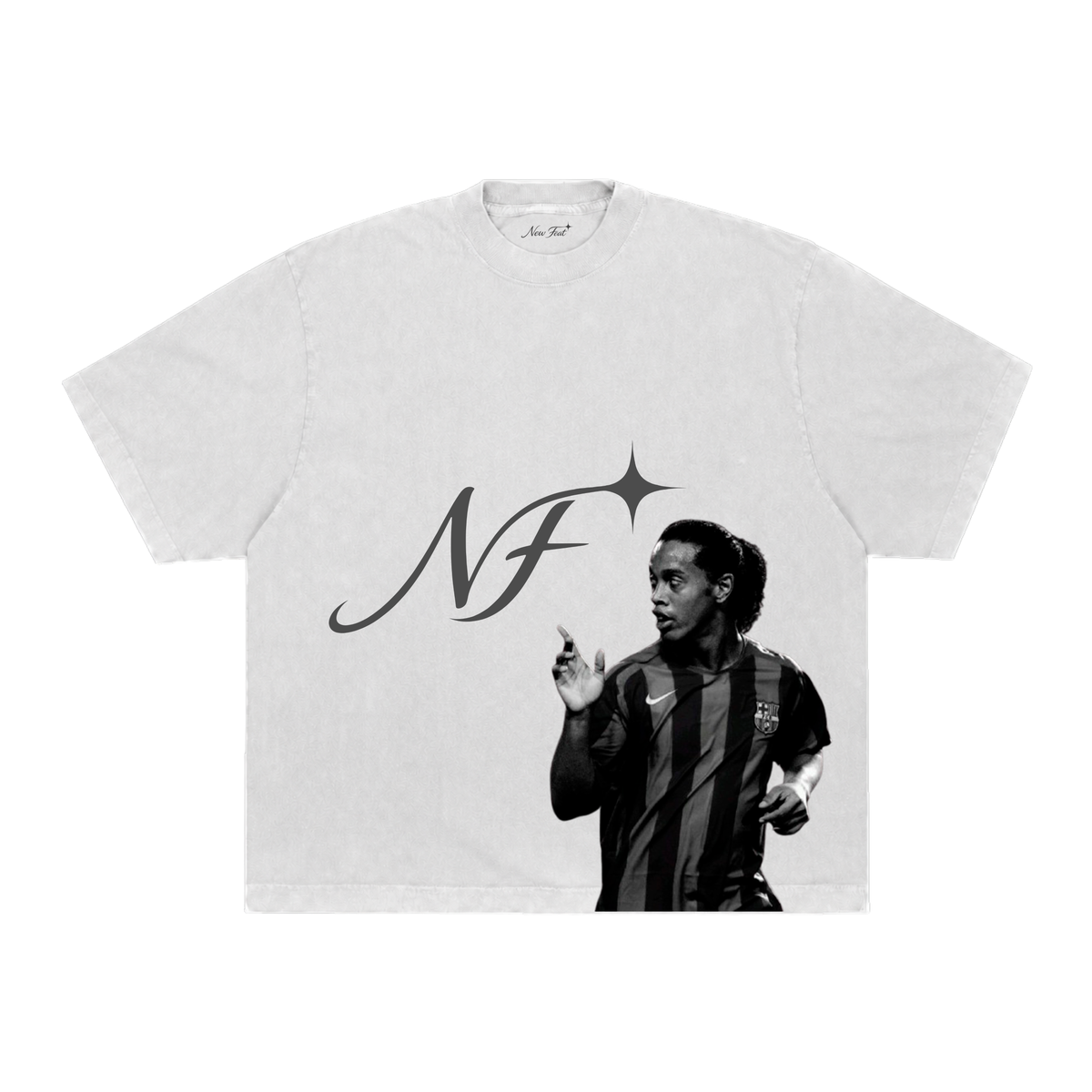 Camiseta Ronaldinho NF - Boxy Branca