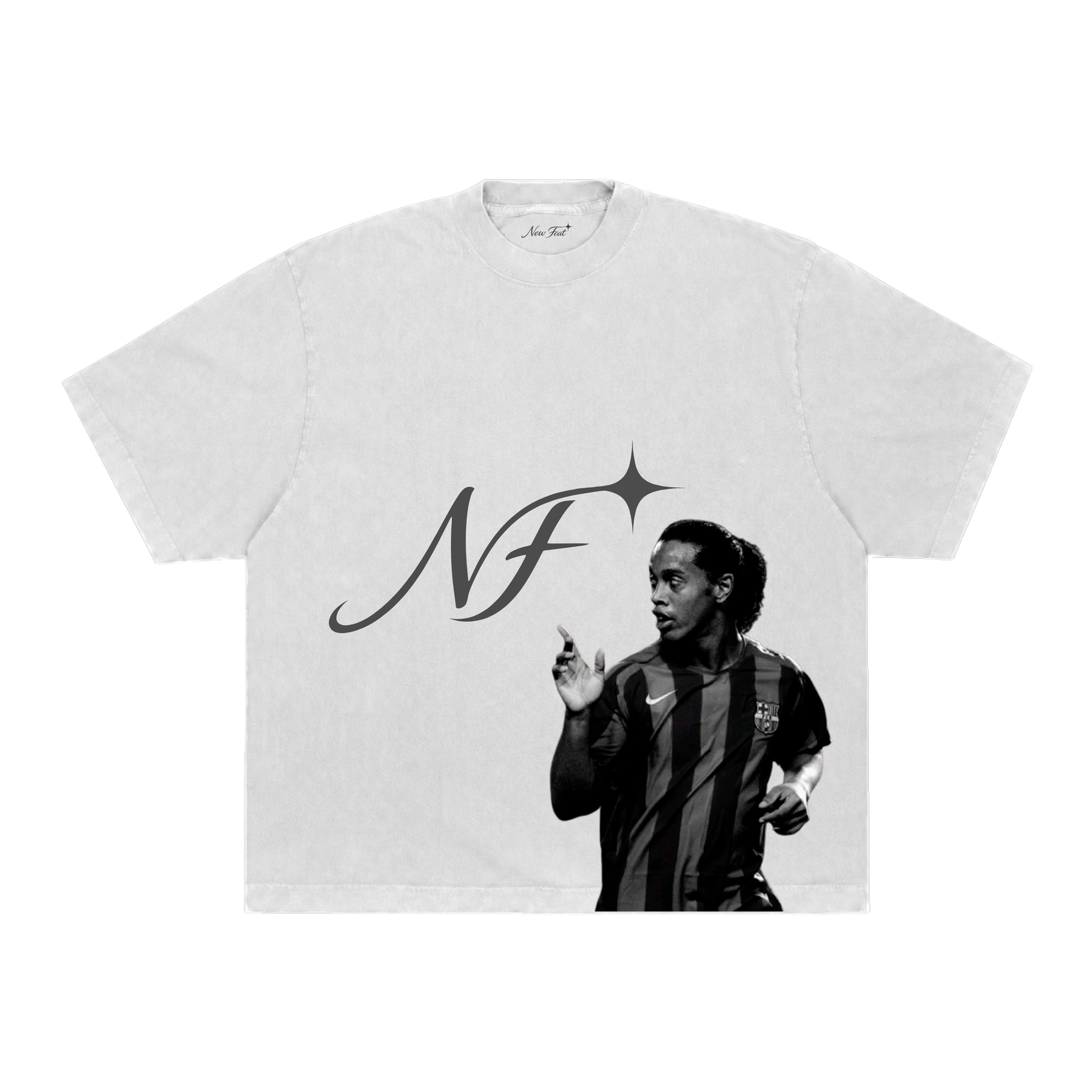 Camiseta Ronaldinho NF - Boxy Branca