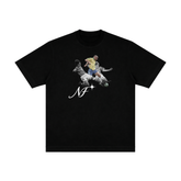 Camiseta "Ronaldo Solo" - Oversized Preta
