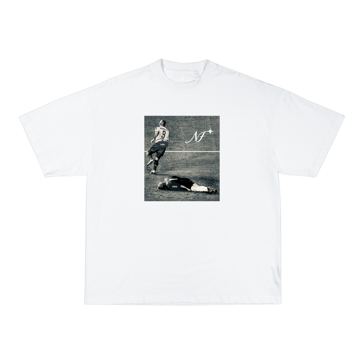 Camiseta "Nós Eles" - Boxy Branca