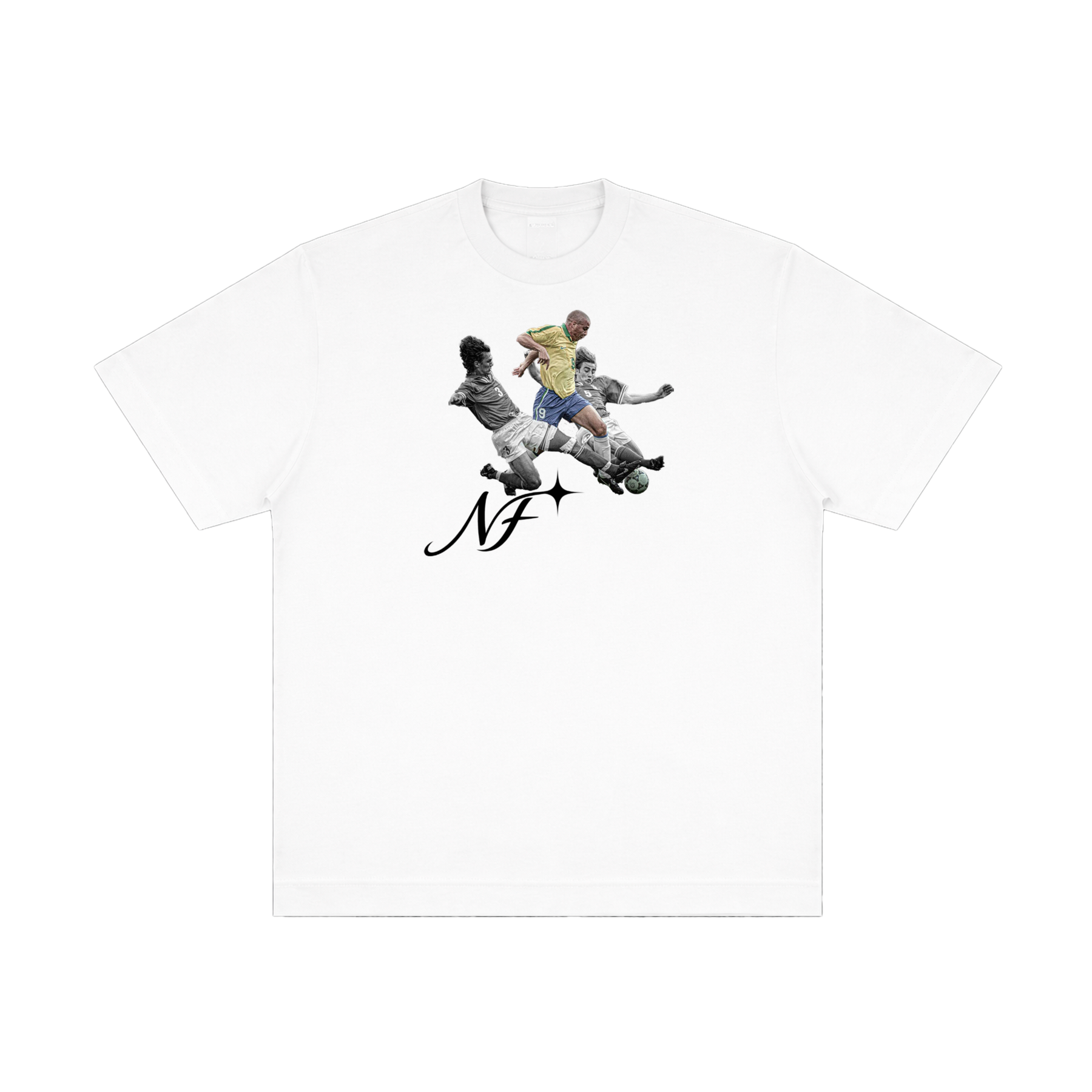 Camiseta "Ronaldo Solo" - Oversized Branca