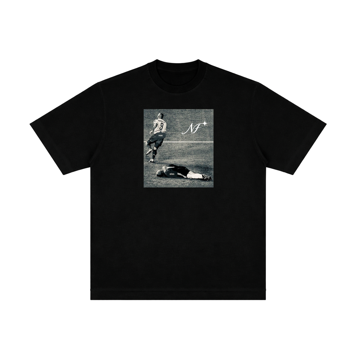 Camiseta "Nós Eles" - Oversized Preta