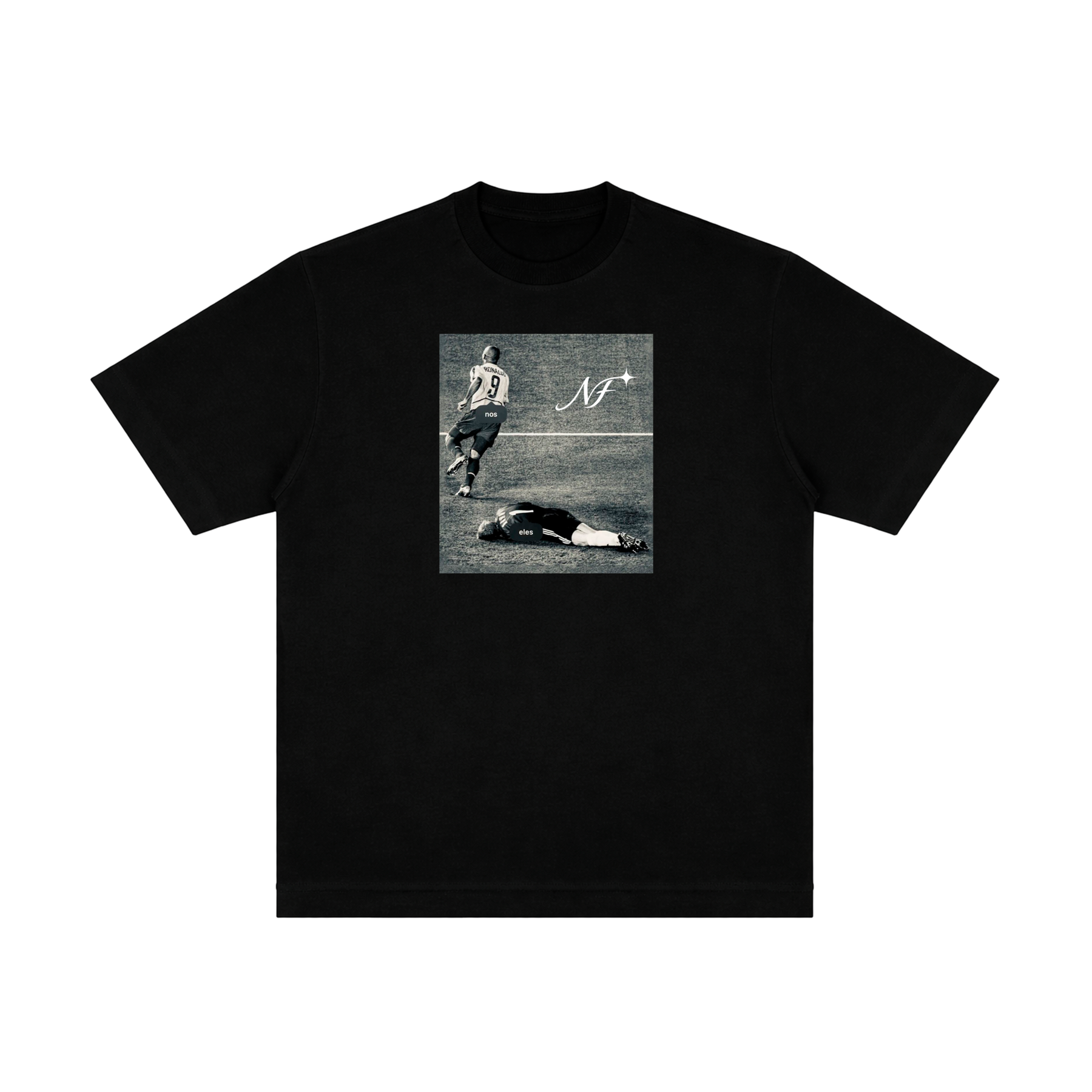 Camiseta "Nós Eles" - Oversized Preta