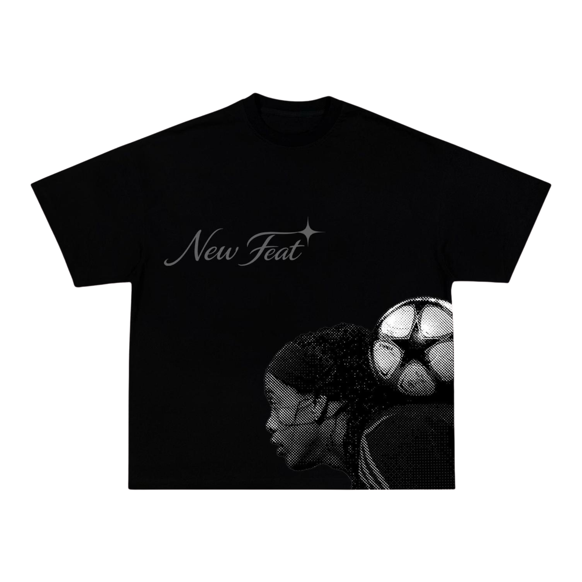Camiseta "Freestyle" - Boxy Preta