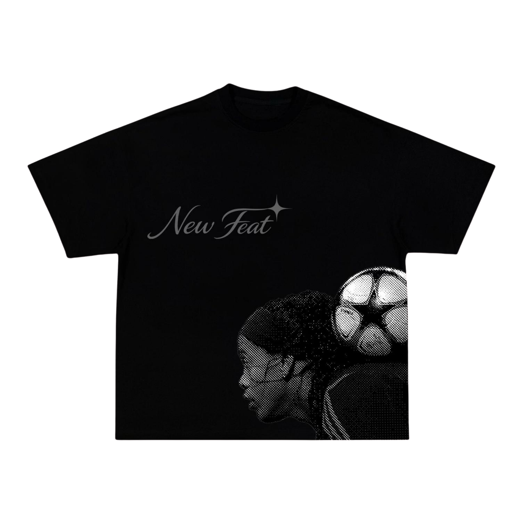 Camiseta "Freestyle" - Boxy Preta