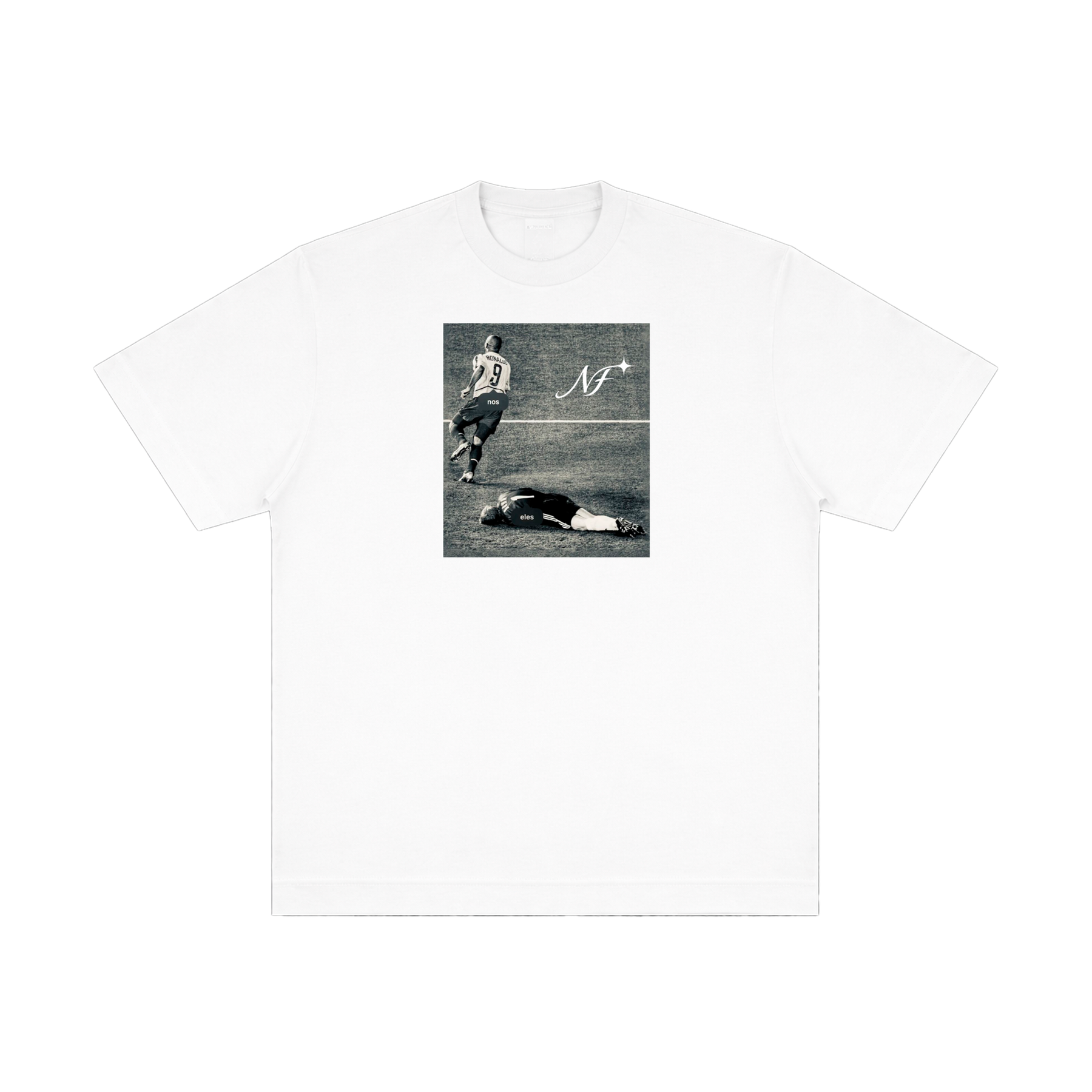 Camiseta "Nós Eles" - Oversized Branca