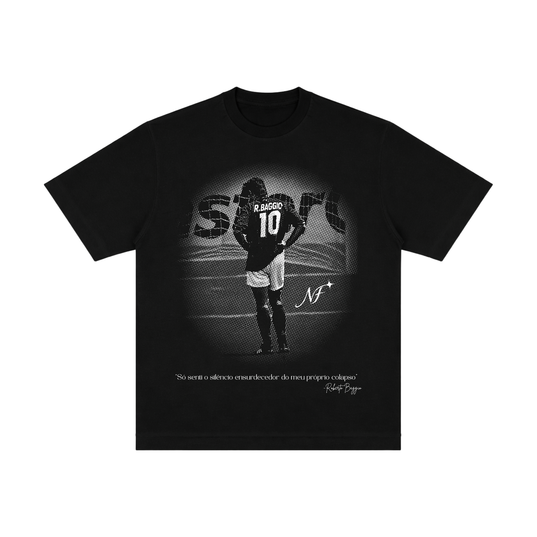 Camiseta "Baggio Colapso" - Oversized Preta