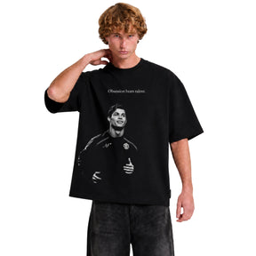 Camiseta Cr7 Obsession - Oversized Preta