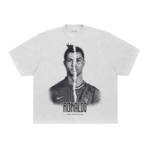 Camiseta Cr7 Past And Present - Boxy Branca