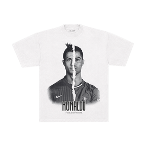 Camiseta Cr7 Past And Present - Oversized Branca