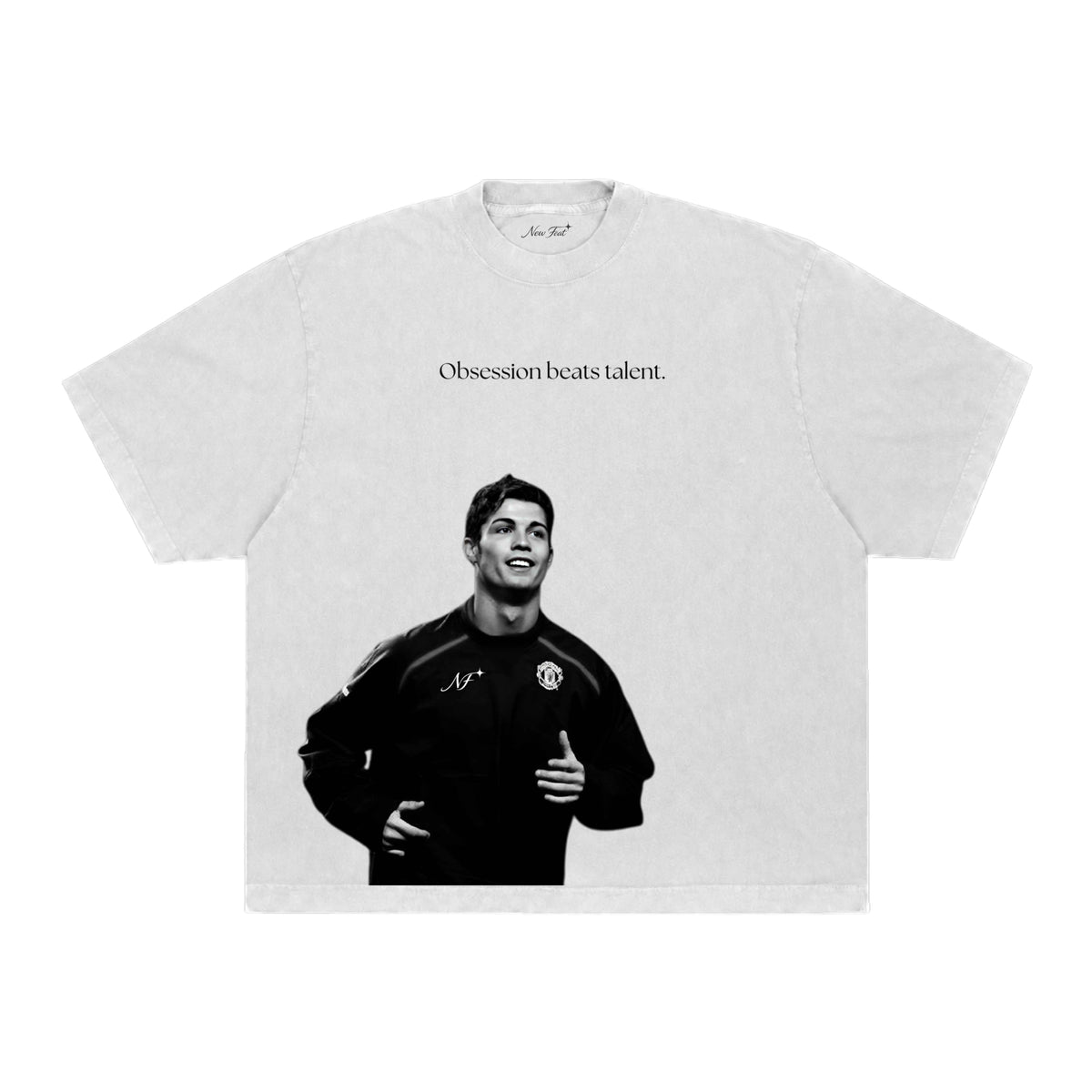 Camiseta Cr7 Obsession - Boxy Branca