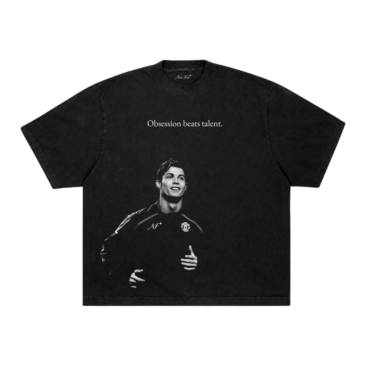Camiseta Cr7 Obsession - Boxy Preta