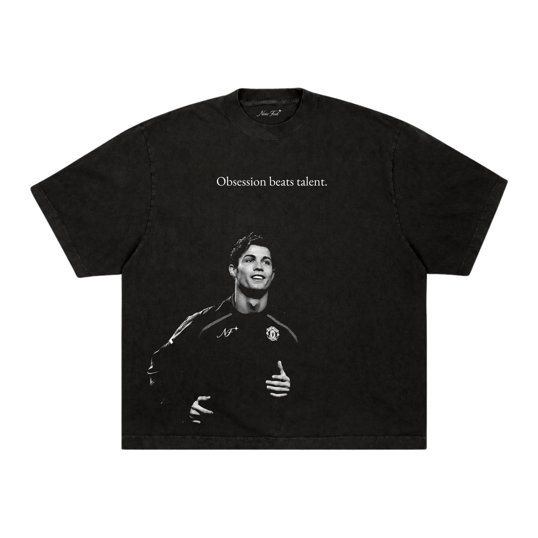 Camiseta Cr7 Obsession - Boxy Preta