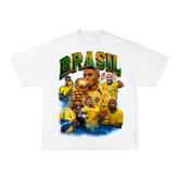 Camiseta Brasil Copa - Boxy Branca