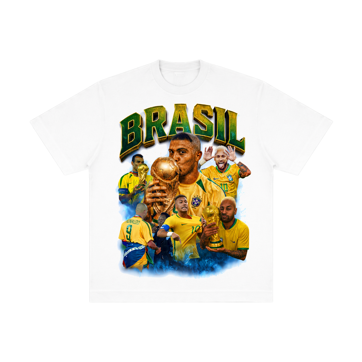 Camiseta Brasil Copa - Oversized Branca