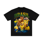 Camiseta Brasil Copa - Oversized Preta