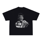 Camiseta "É Tois - P&B" - Boxy Preta