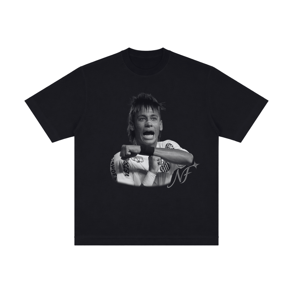 Camiseta "É Tois - P&B" - Oversized Preta