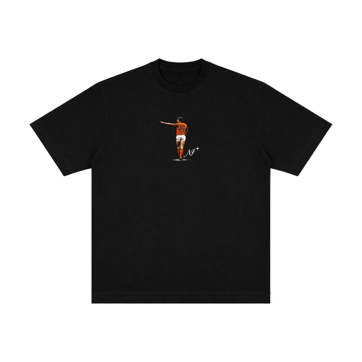Camiseta "Cruyff X Holanda" - Oversized Preta