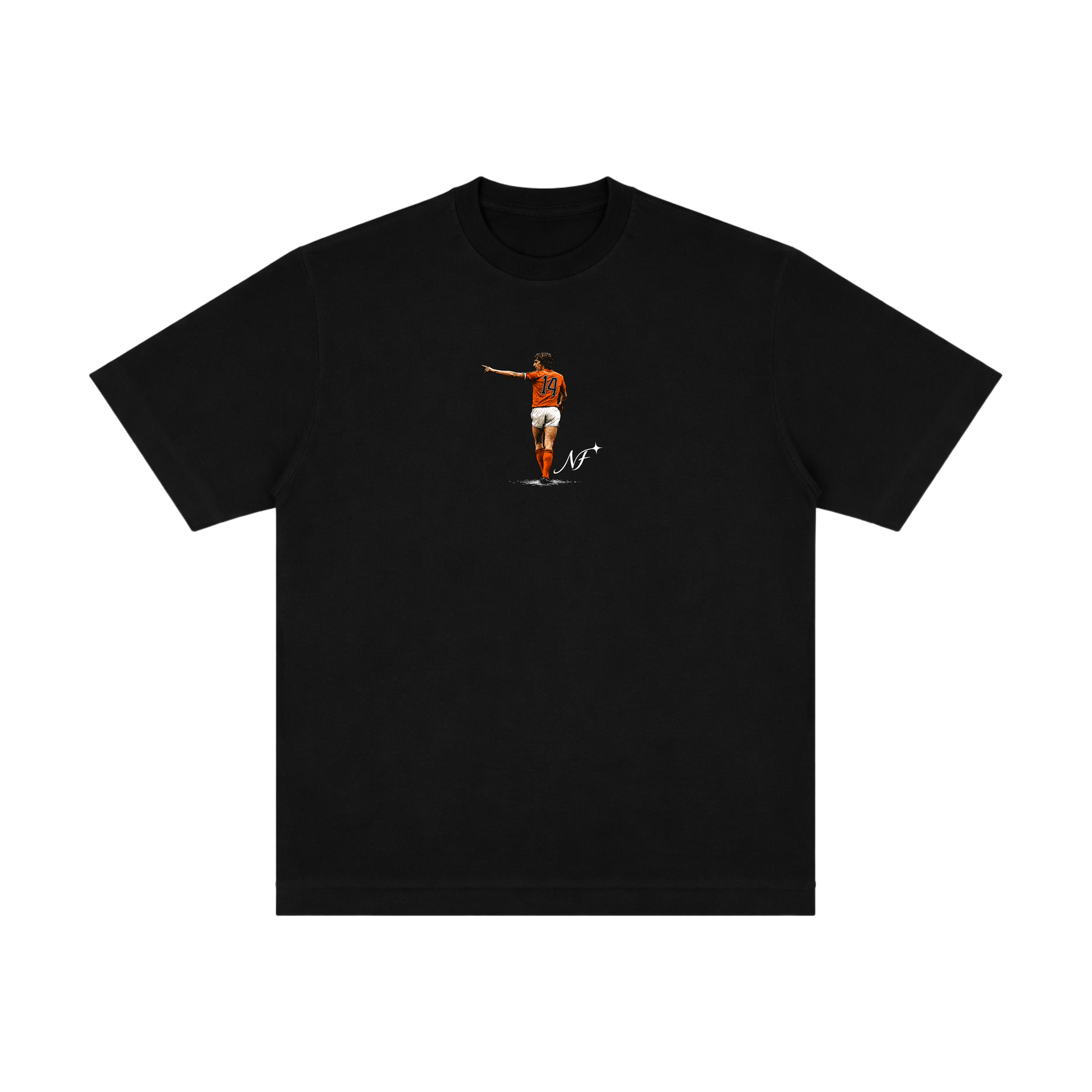 Camiseta "Cruyff X Holanda" - Oversized Preta