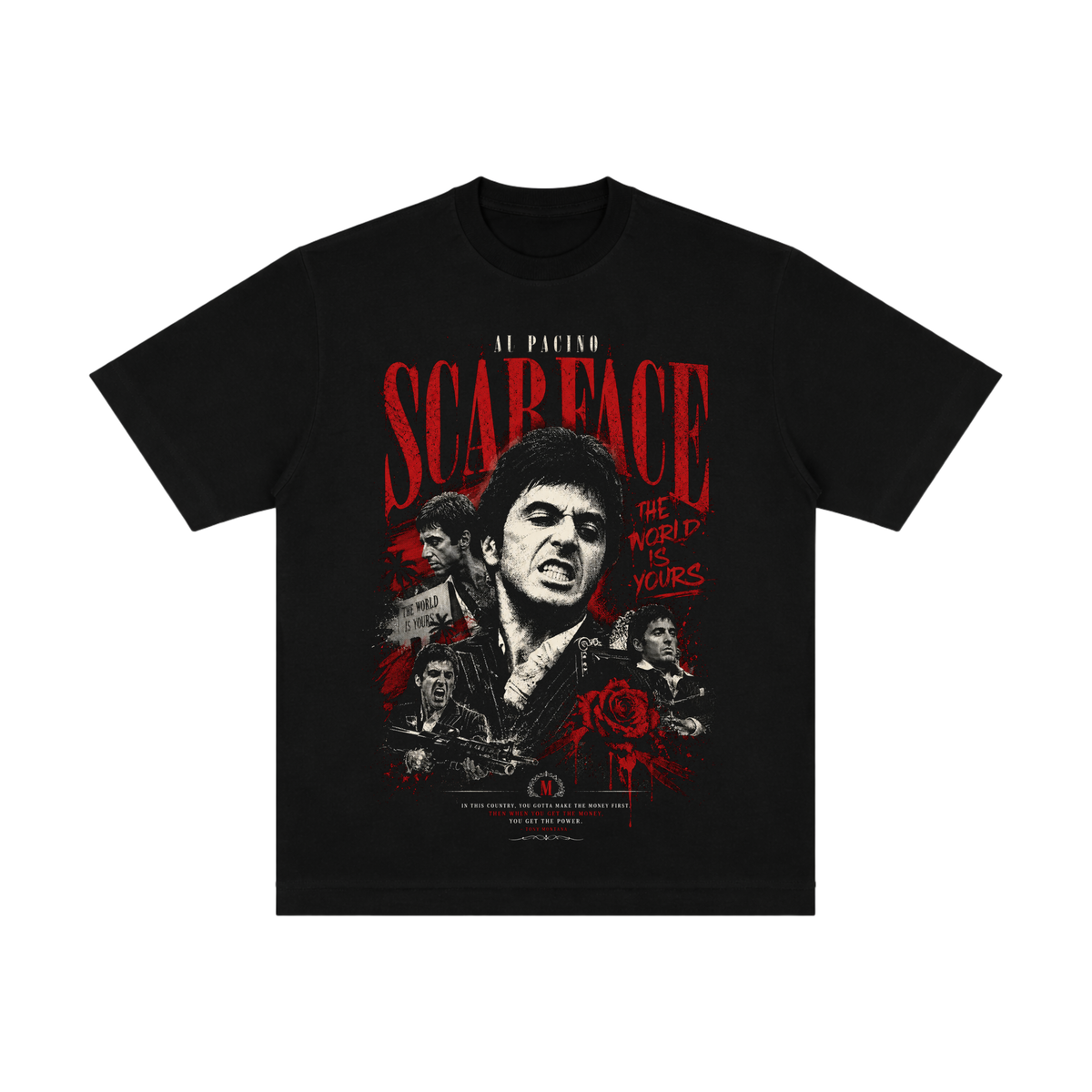 Camiseta Scarface 1.0 - Oversized Preta