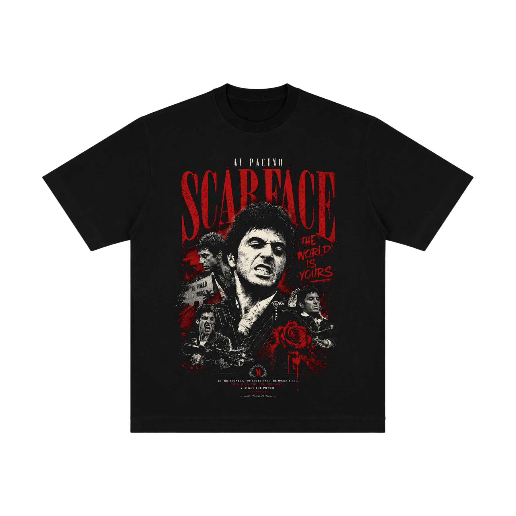 Camiseta Scarface 1.0 - Oversized Preta