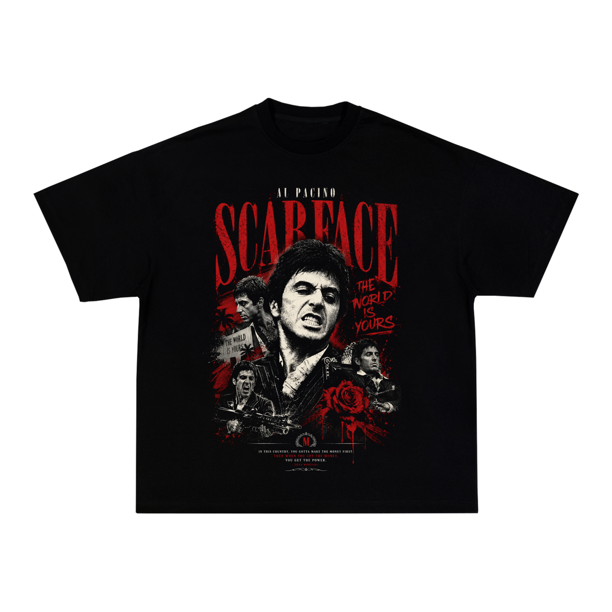 Camiseta Scarface 1.0 - Boxy Preta