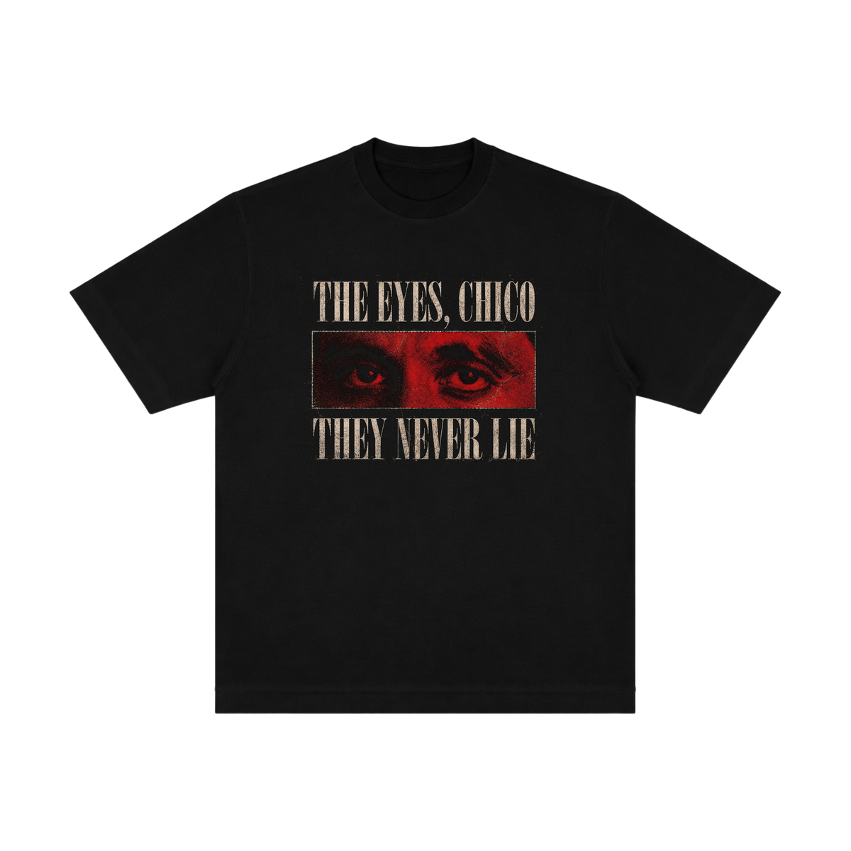 Camiseta The Eyes Chico - Oversized Preta