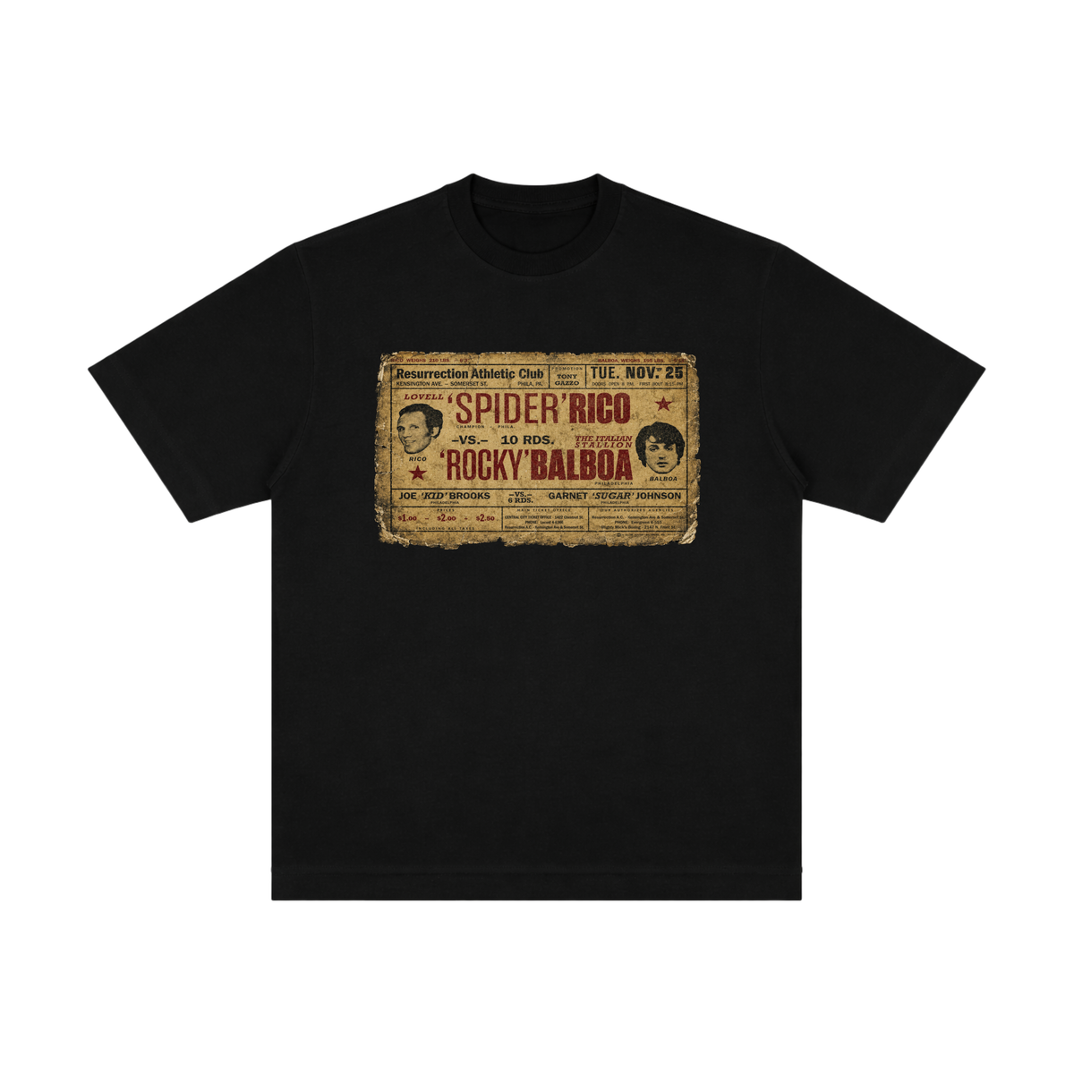 Camiseta Rocky Balboa 1.0 - Oversized Preta
