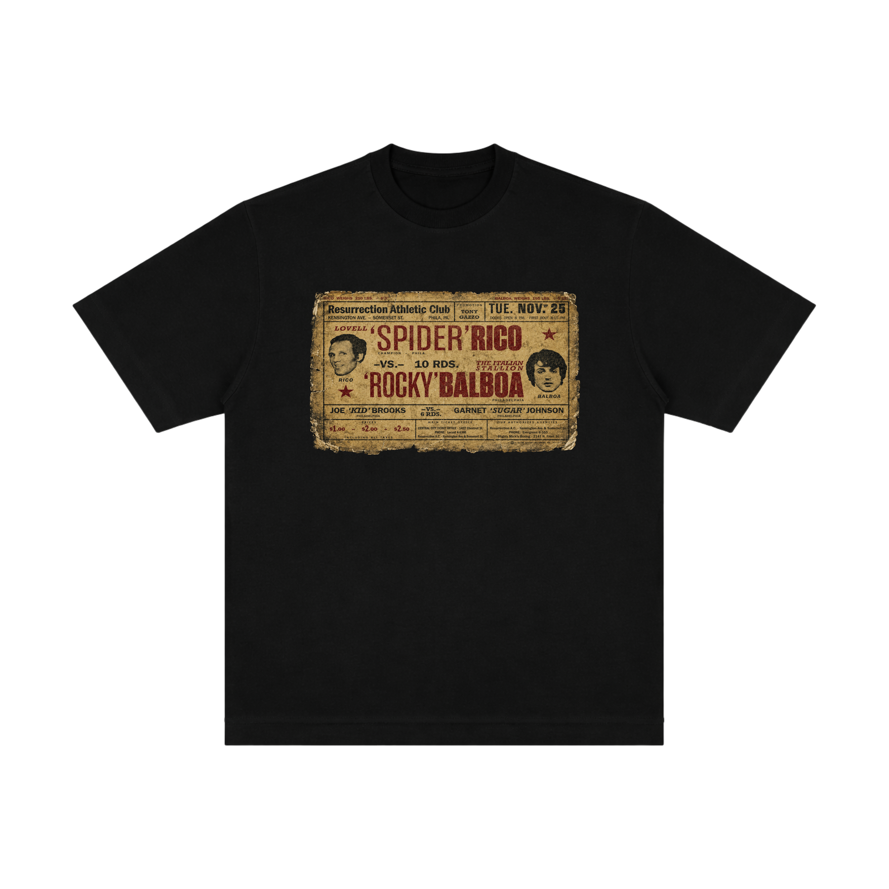 Camiseta Rocky Balboa 1.0 - Oversized Preta