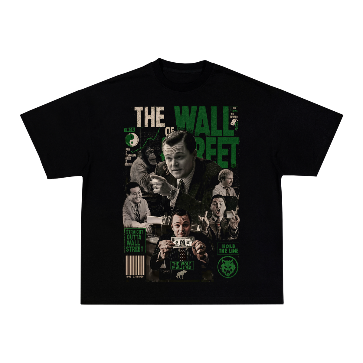 Camiseta The Wolf of Wall Street 1.0 - Boxy Preta