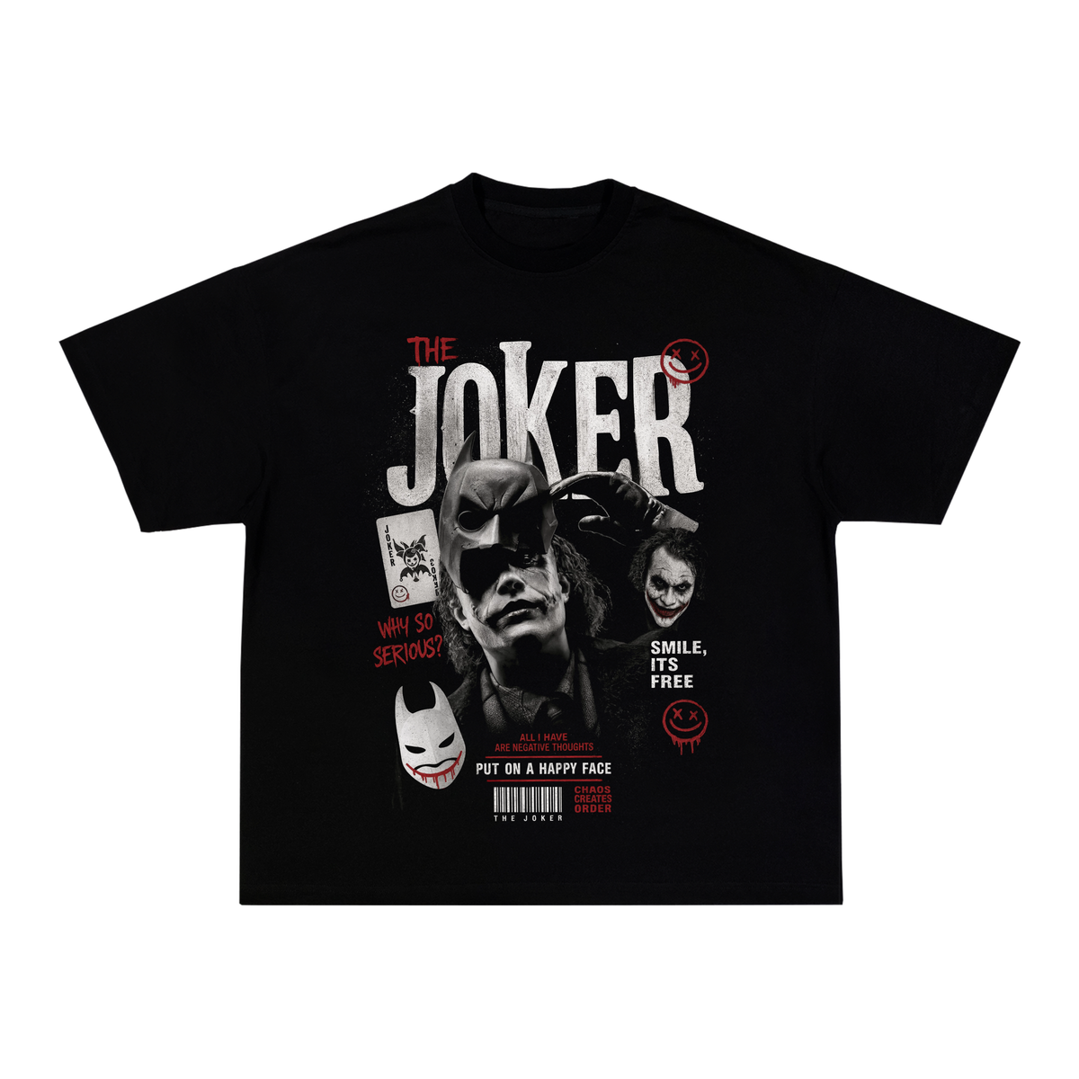 Camiseta Coringa 1.0 - Boxy Preta