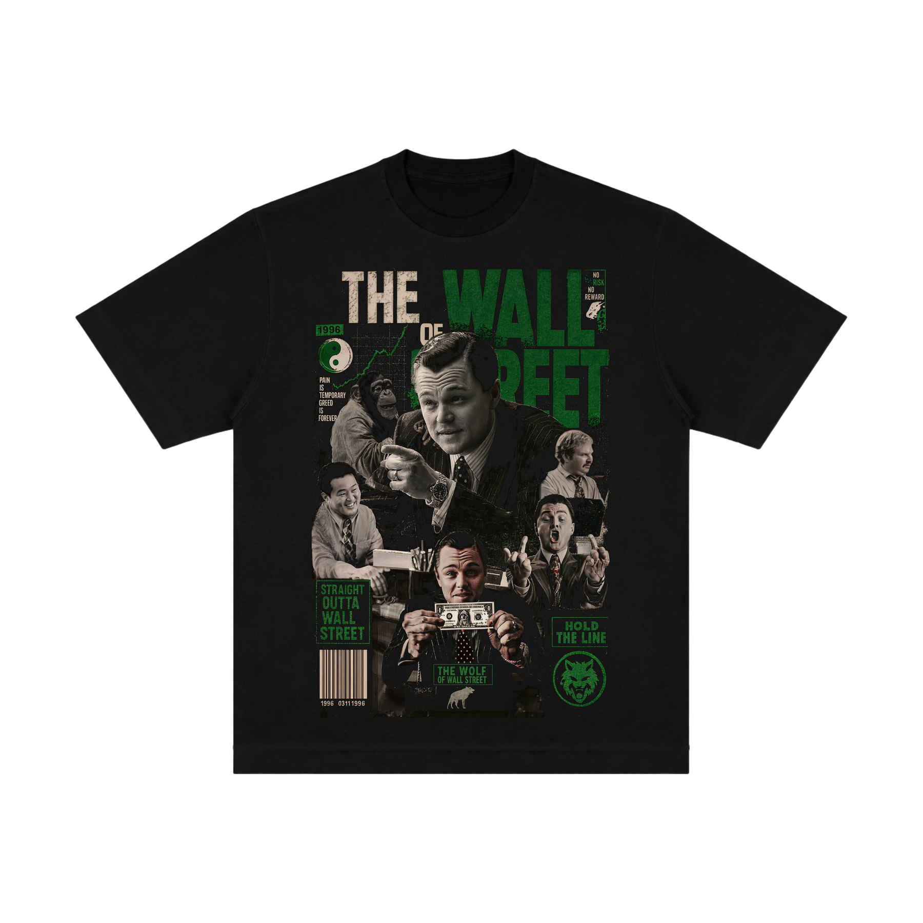 Camiseta The Wolf of Wall Street 1.0 - Oversized Preta
