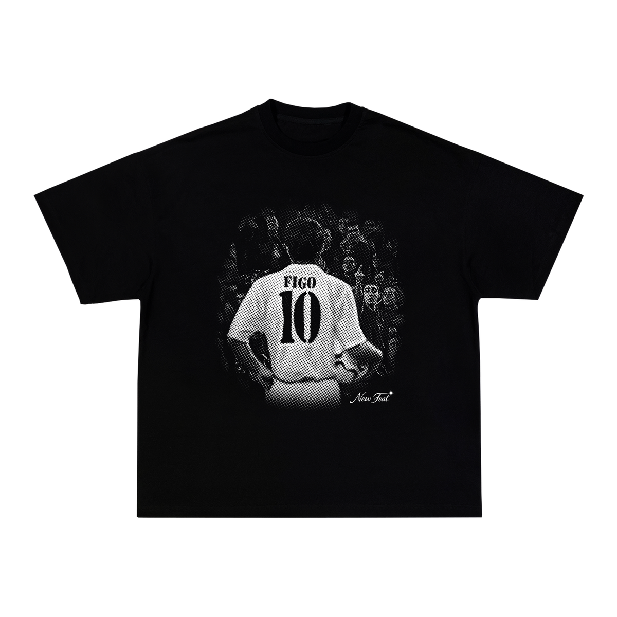 Camiseta "Figo Traidor" - Boxy Preta
