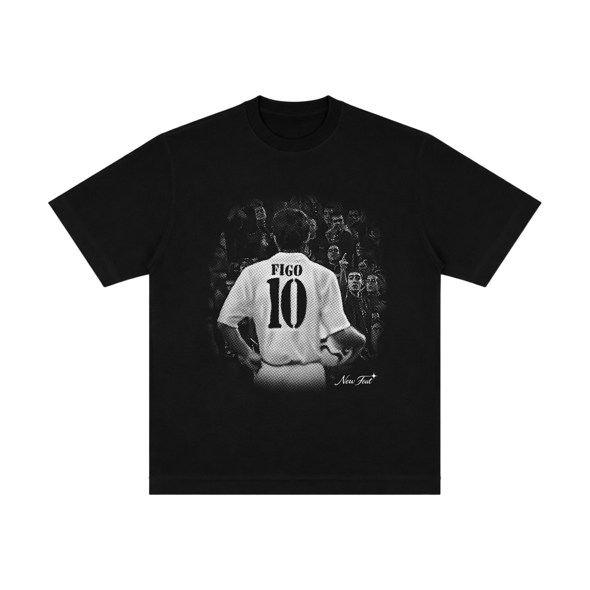 Camiseta "Figo Traidor" - Oversized Preta