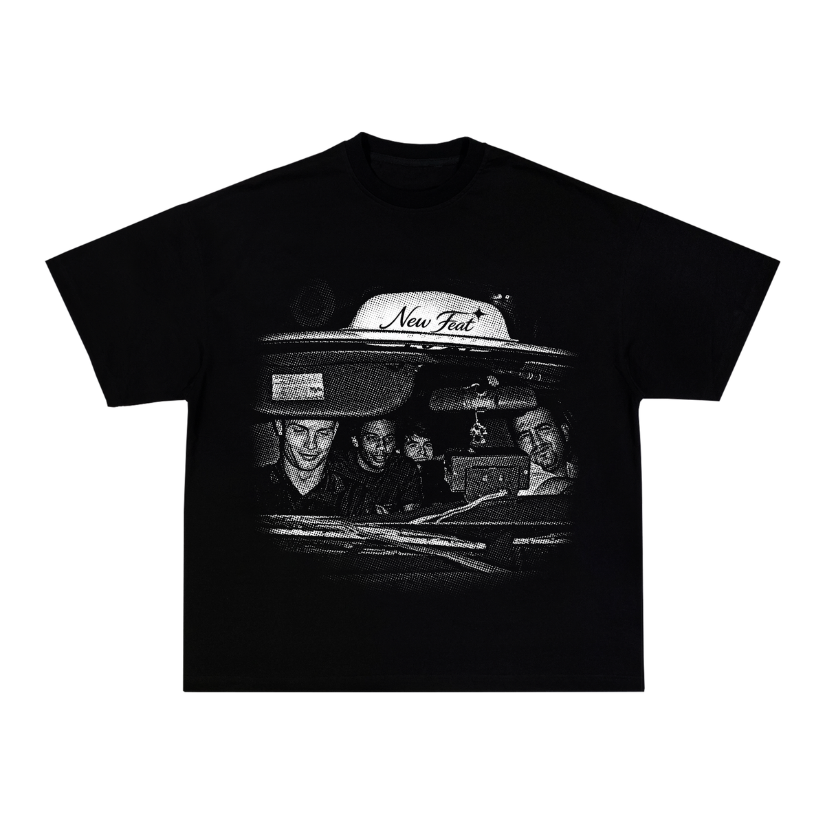 Camiseta "Galácticos Taxi" - Boxy Preta