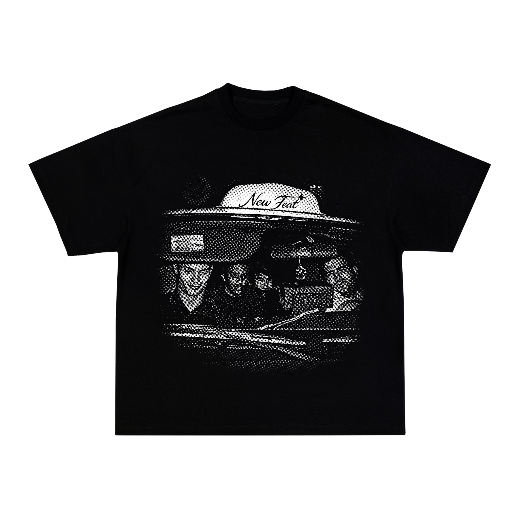 Camiseta "Galácticos Taxi" - Boxy Preta