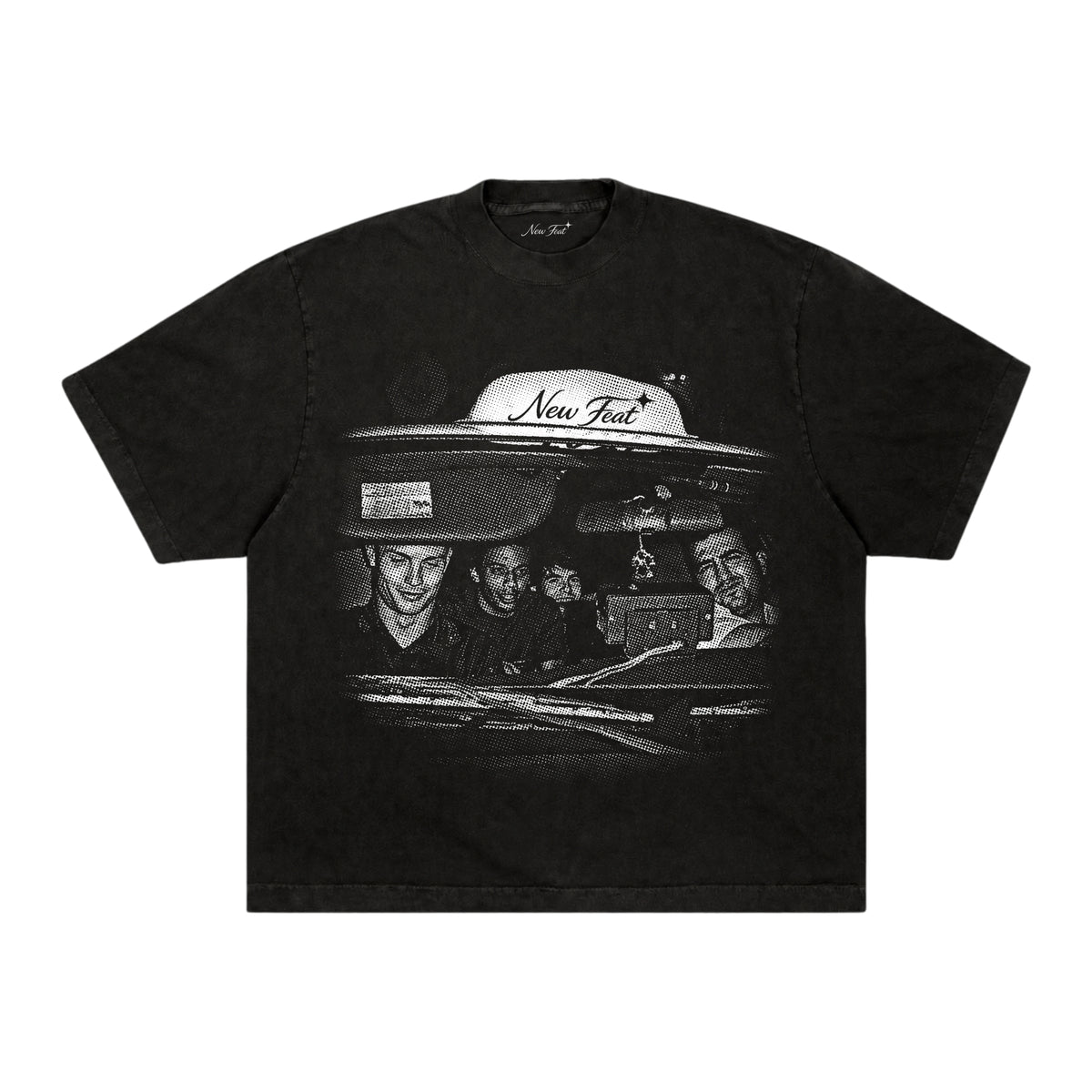 Camiseta Galácticos Taxi - Boxy Preta