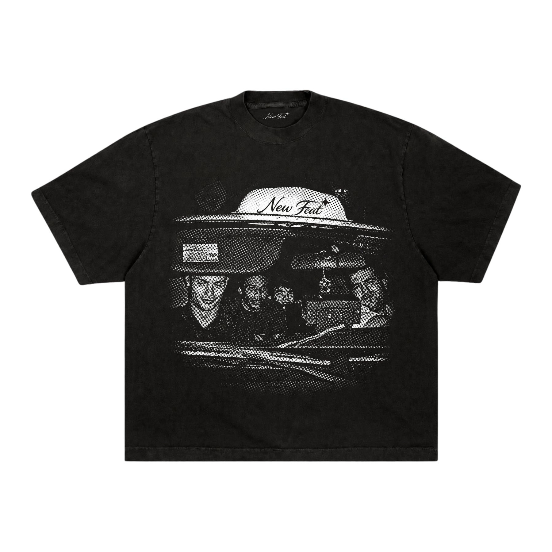 Camiseta Galácticos Taxi - Boxy Preta