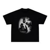 Camiseta "MSN Style" - Boxy Preta
