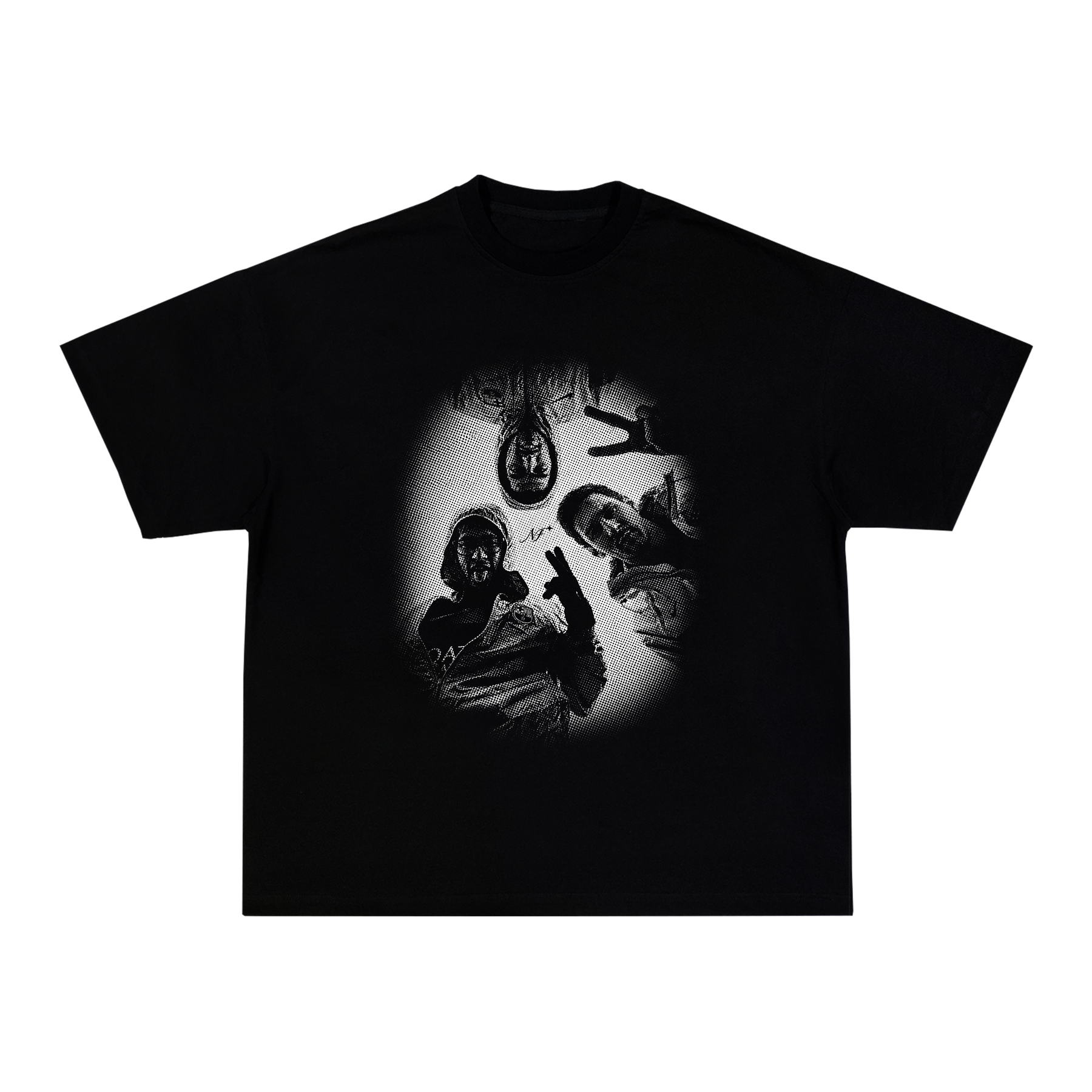 Camiseta "MSN Style" - Boxy Preta