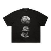 Camiseta Maradona Bola - Boxy Preta