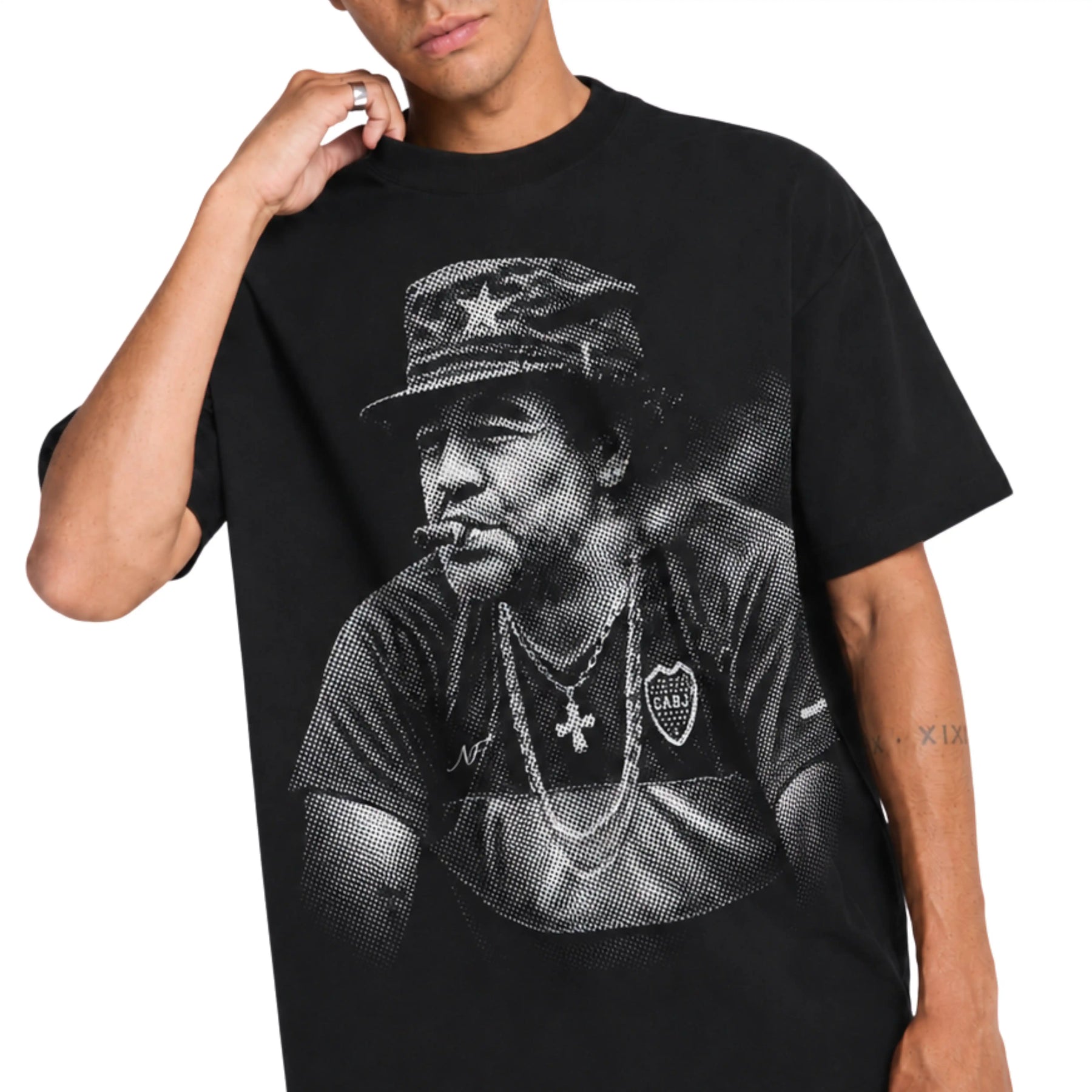 Camiseta Maradona Style - Oversized Preta