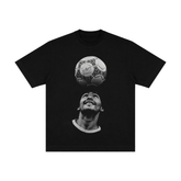 Camiseta "Maradona Bola" - Oversized Preta