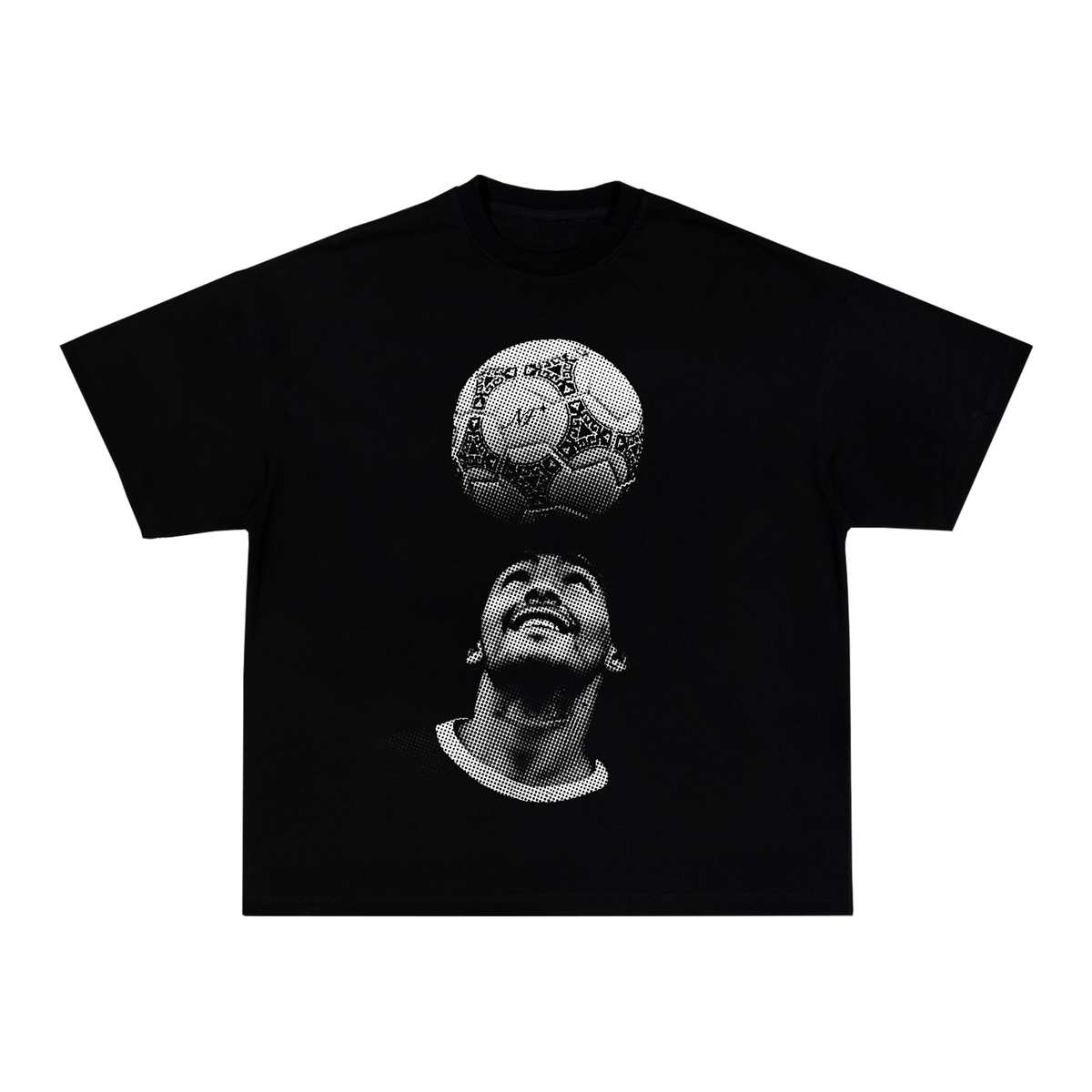 Camiseta "Maradona Bola" - Boxy Preta