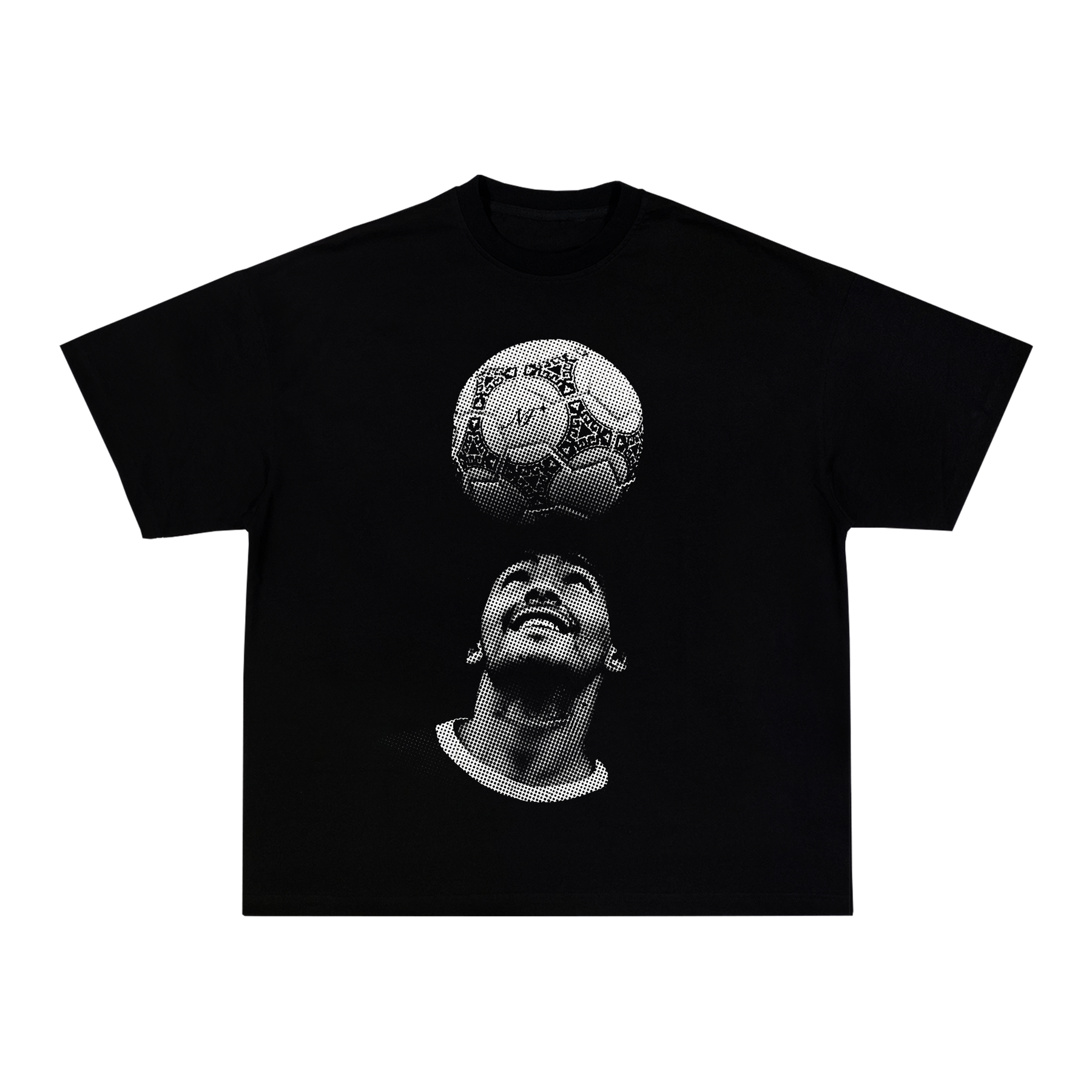 Camiseta "Maradona Bola" - Boxy Preta