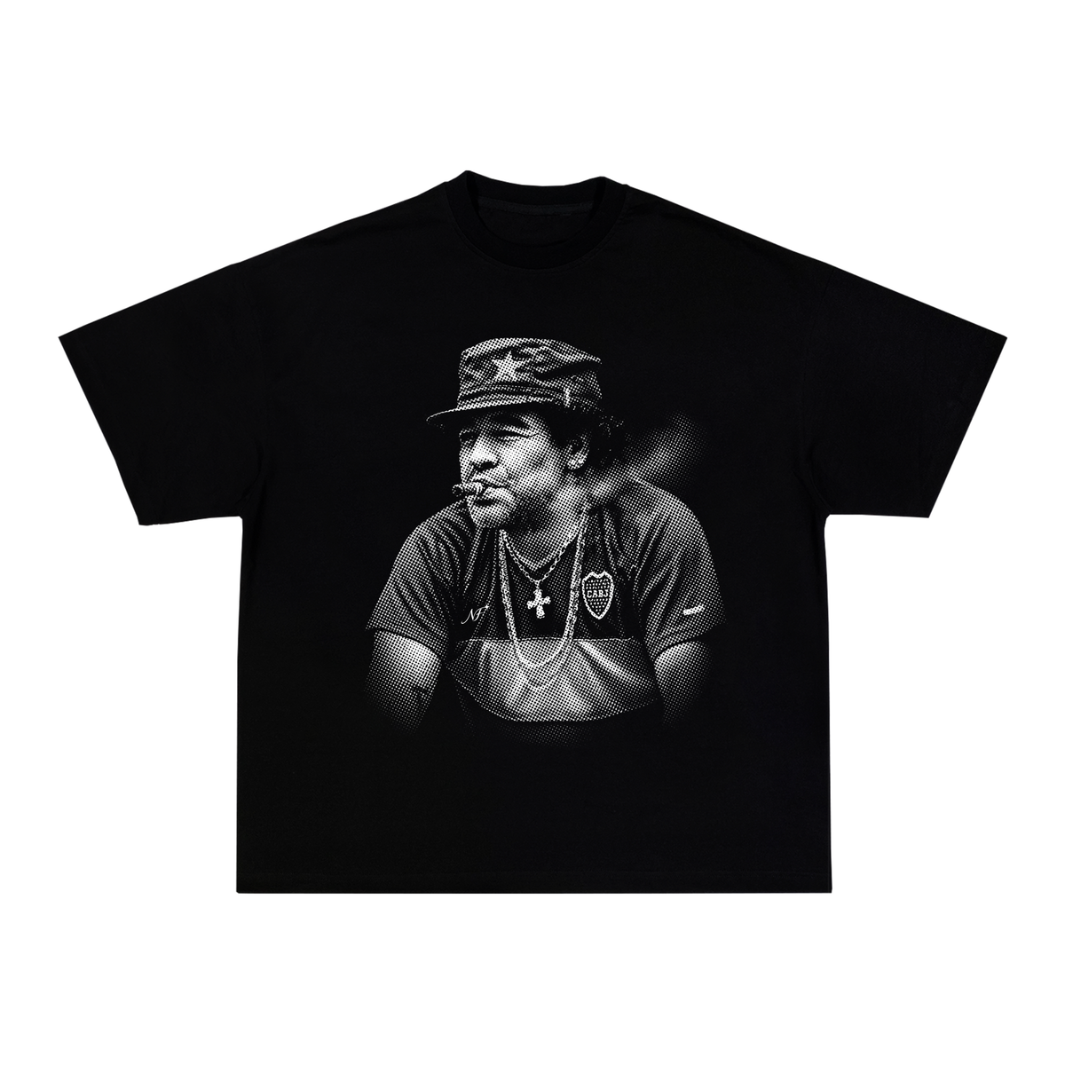Camiseta "Maradona Style" - Boxy Preta