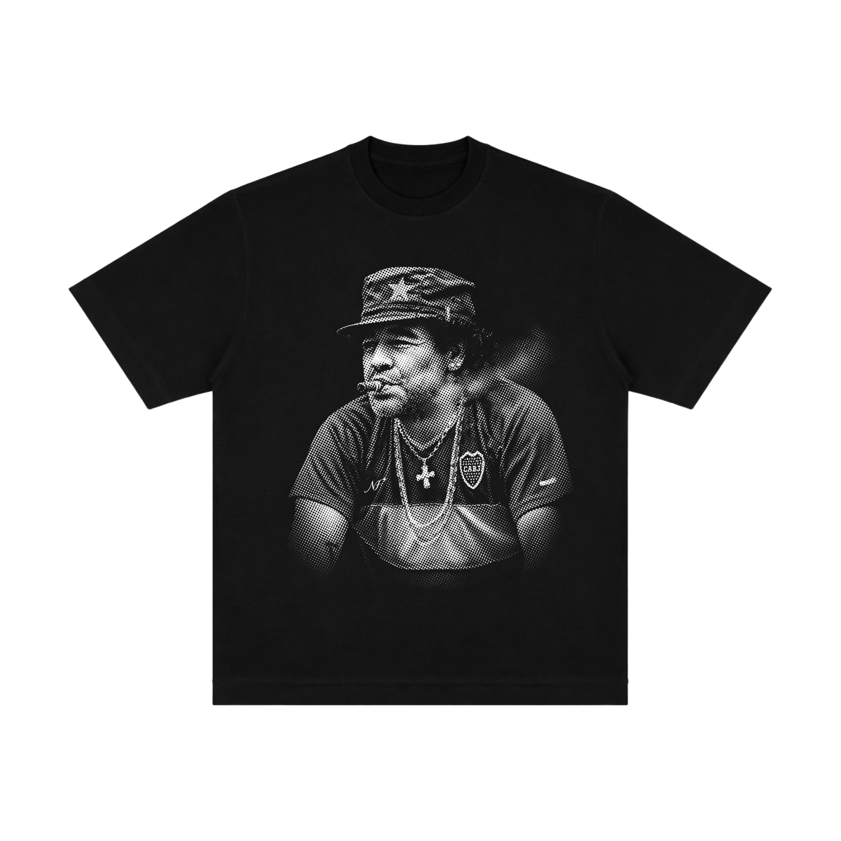 Camiseta "Maradona Style" - Oversized Preta
